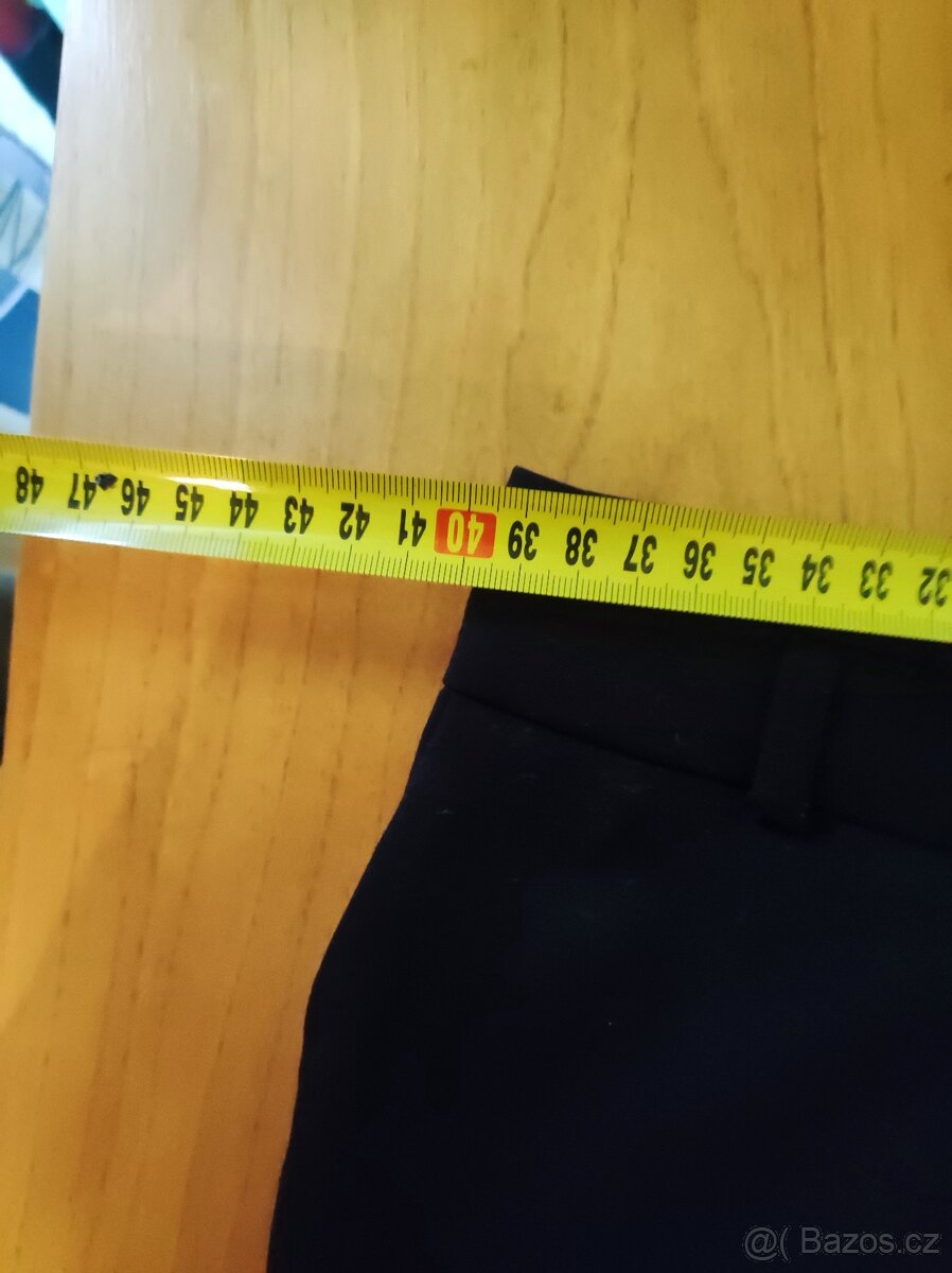 Společenské kalhoty, černé, vel. 38 - 8