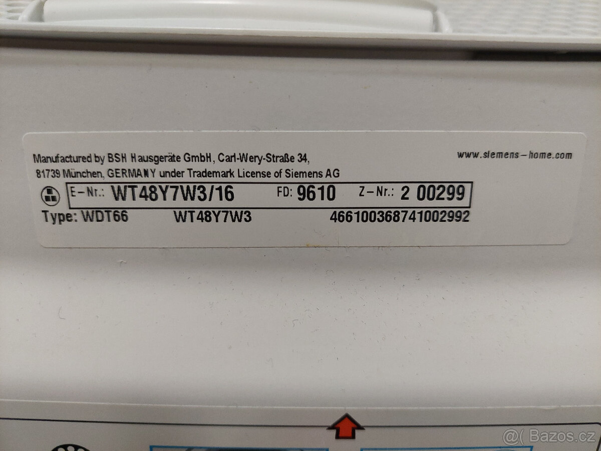 Sušička Siemens WT48Y7W3 - 8