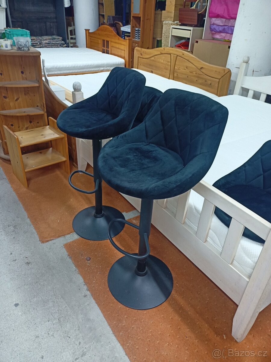 Prodám 2 x otáčecí zvedací hezké barové židle. - 8