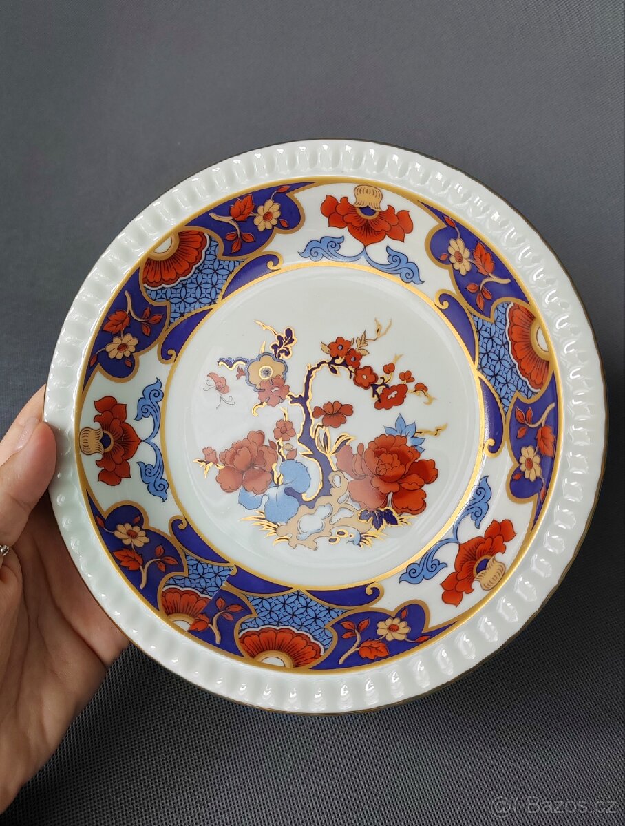 Porcelánový ručně malovaný nastolec Bareuther "Imari" - 8