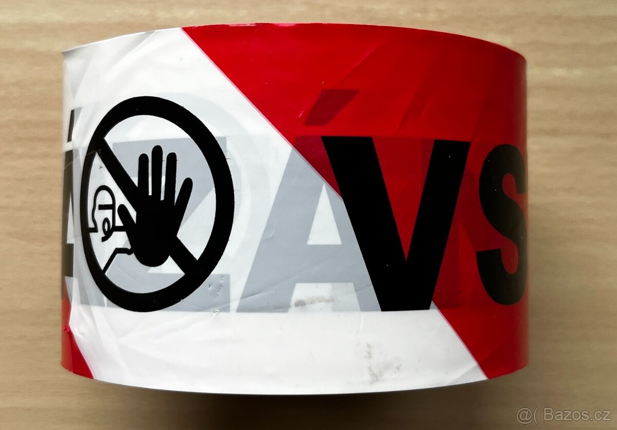 Páska VSTUP ZAKÁZÁN 130 m, šířka 80 mm - 8