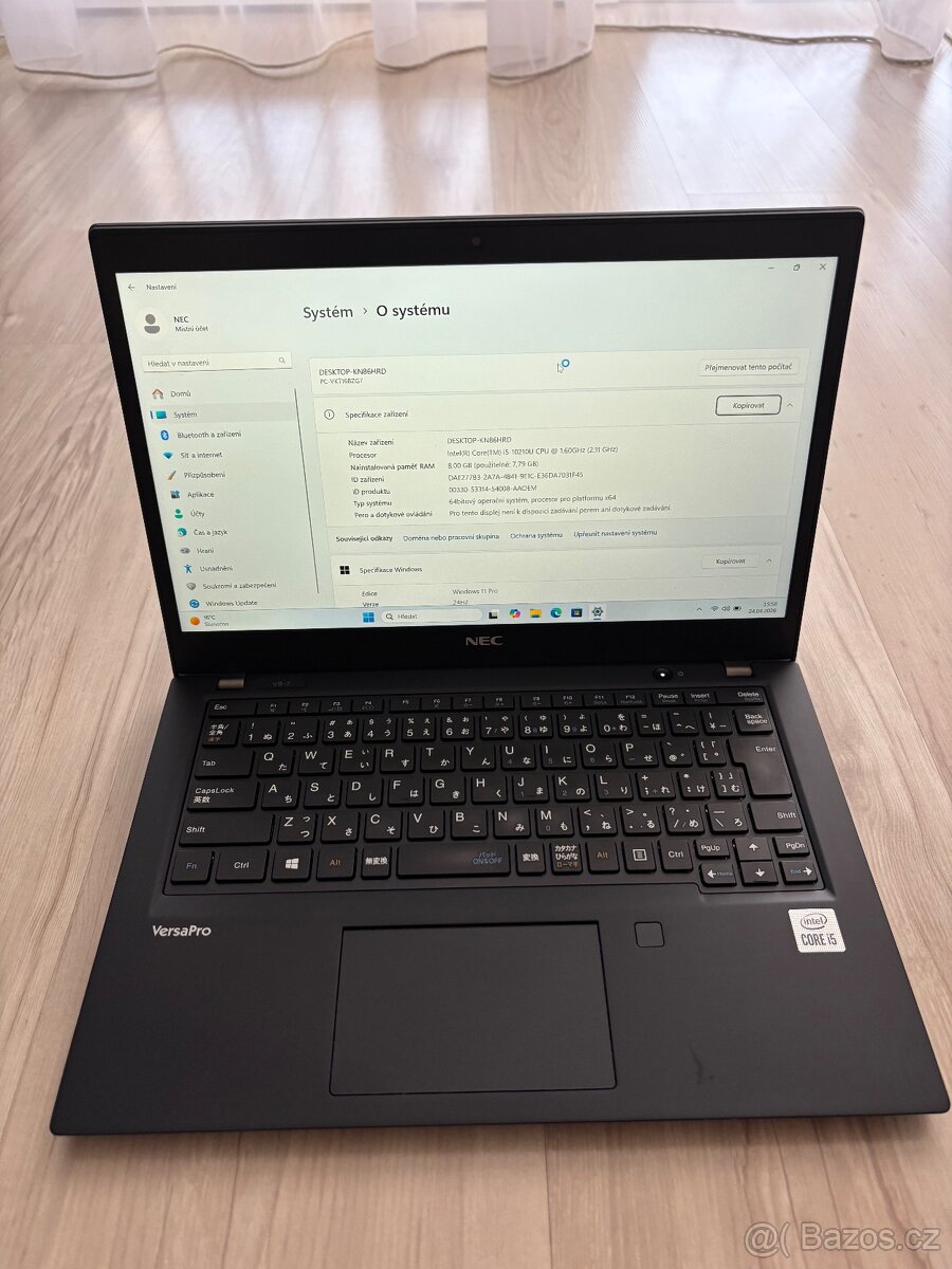 Notebook NEC VersaPro VB7 Intel corei5 - 8