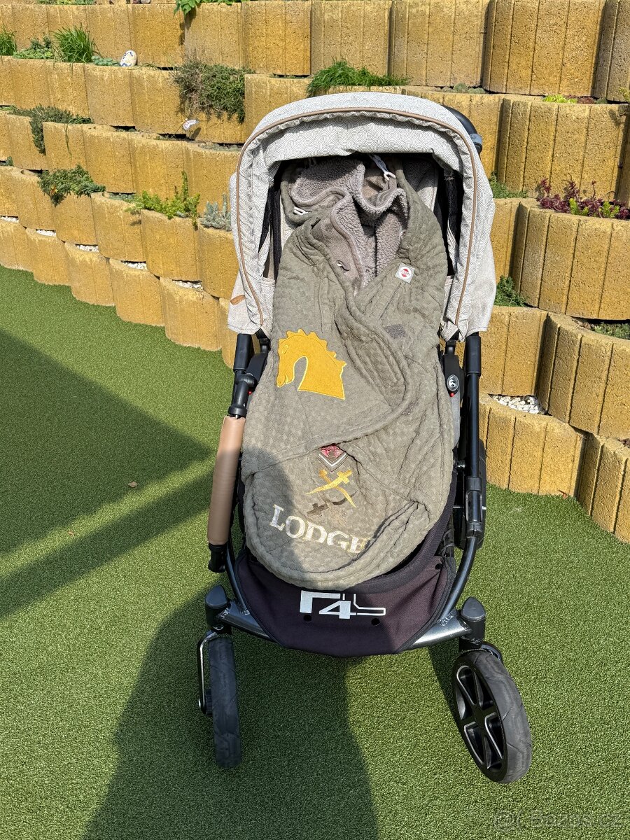 Kočárek Patron F4C dvoj kombinace + Cybex skládací - 8