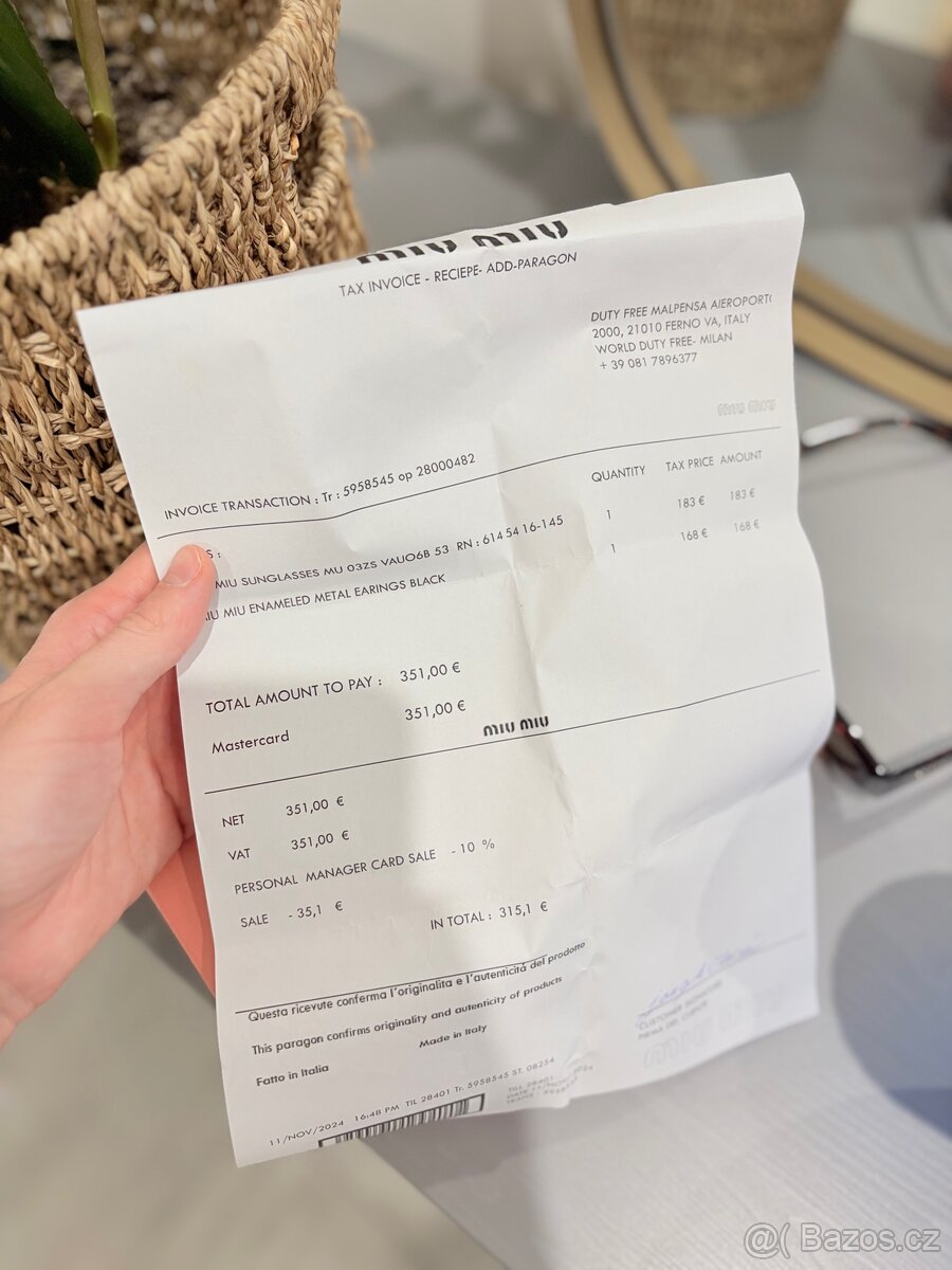 Hnědé brýle Miu Miu - 8