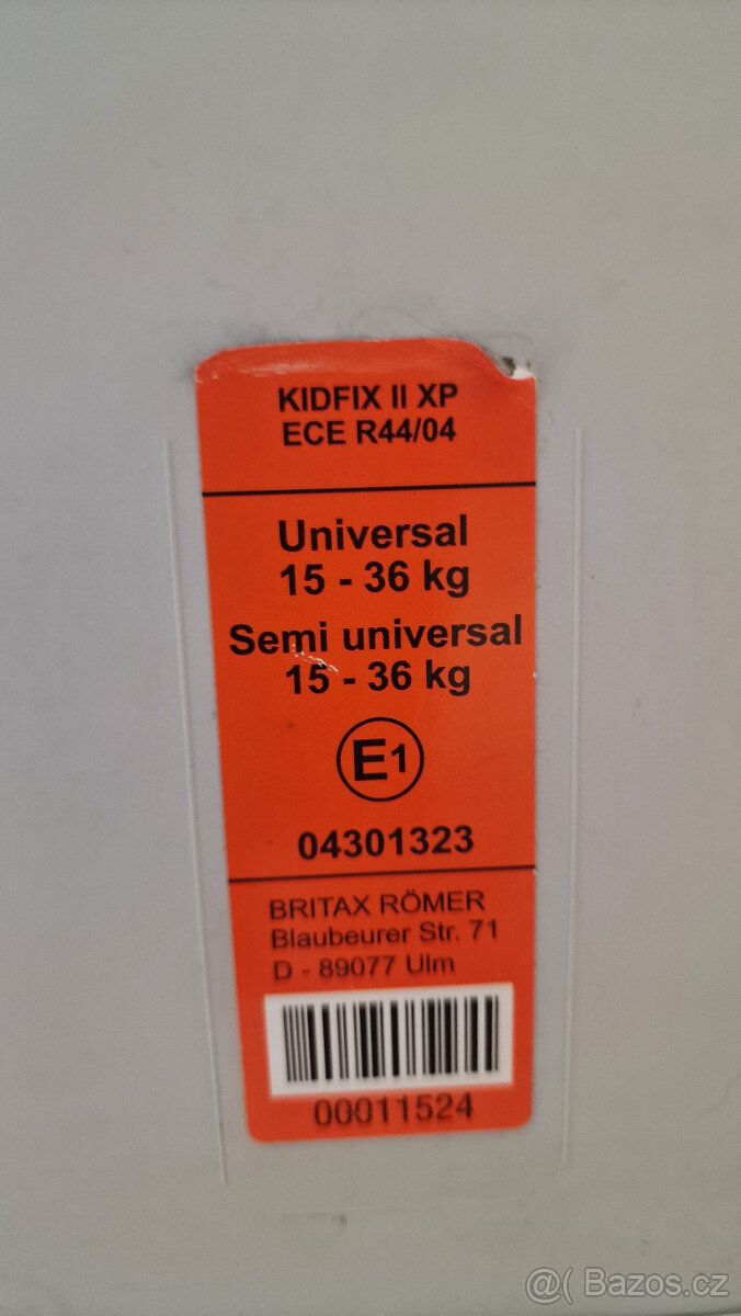 Autosedačka Kidfix II XP ISOFIX 15 - 36 Kg - 8