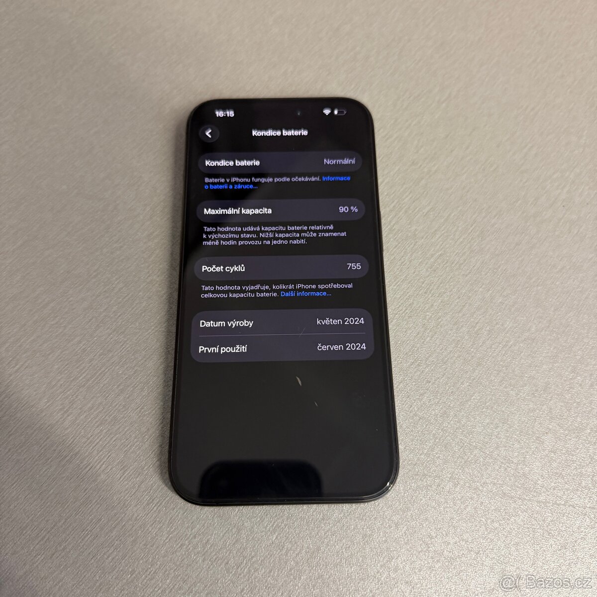 iPhone 15 Pro 128GB černý, rok záruka - 8