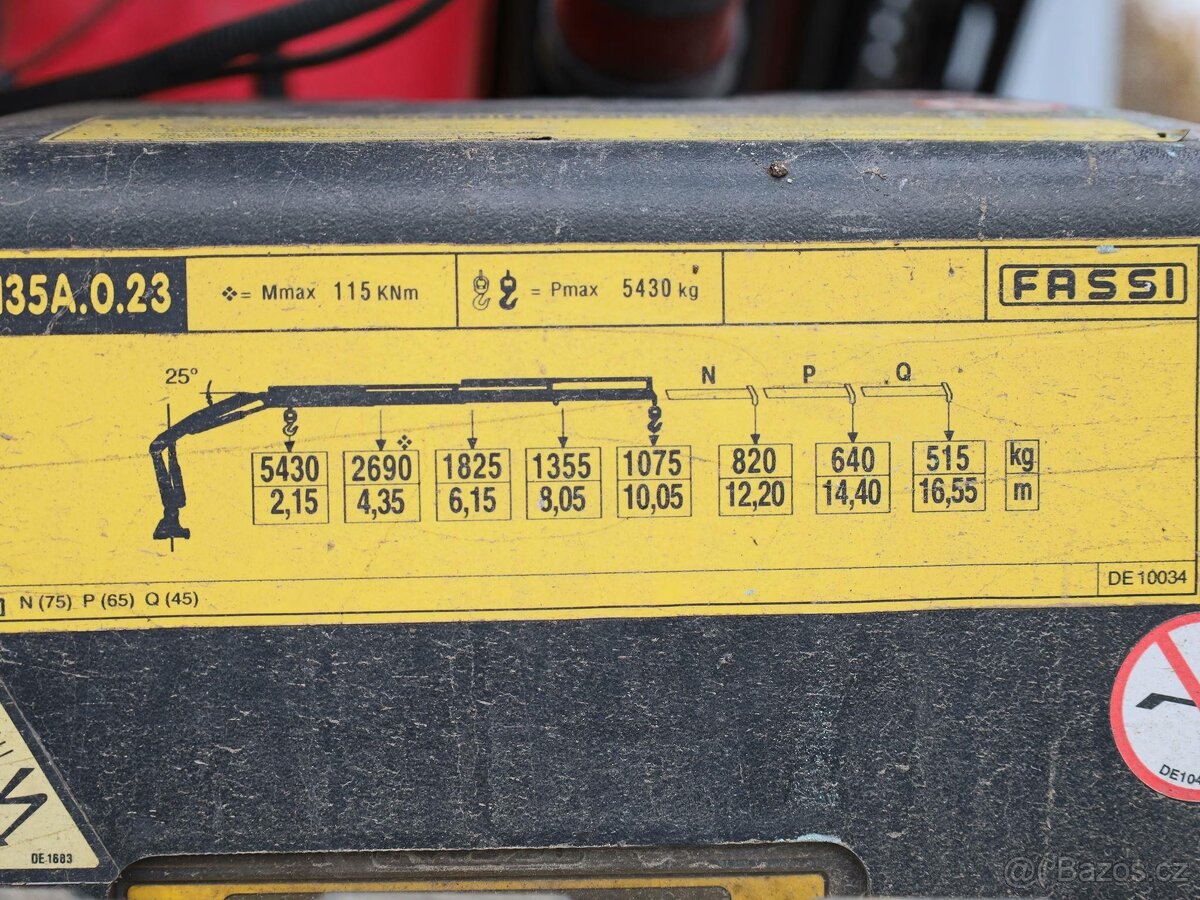 MAN TGA 26.430, 6x6, HYDRAULICKÁ RUKA FASSI F136A23 (MAX 10, - 8