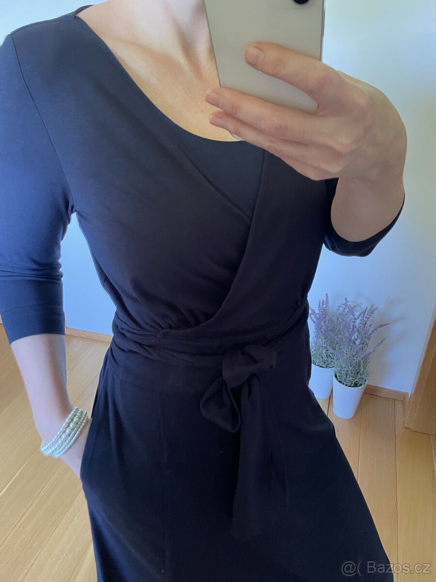 Zavinovací tmavě modré šaty Gant, vel. L - 8