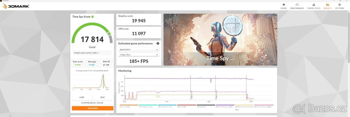 RTX 3080 Ti ASUS TUF 12GB Plně funkční,Záruka - 8
