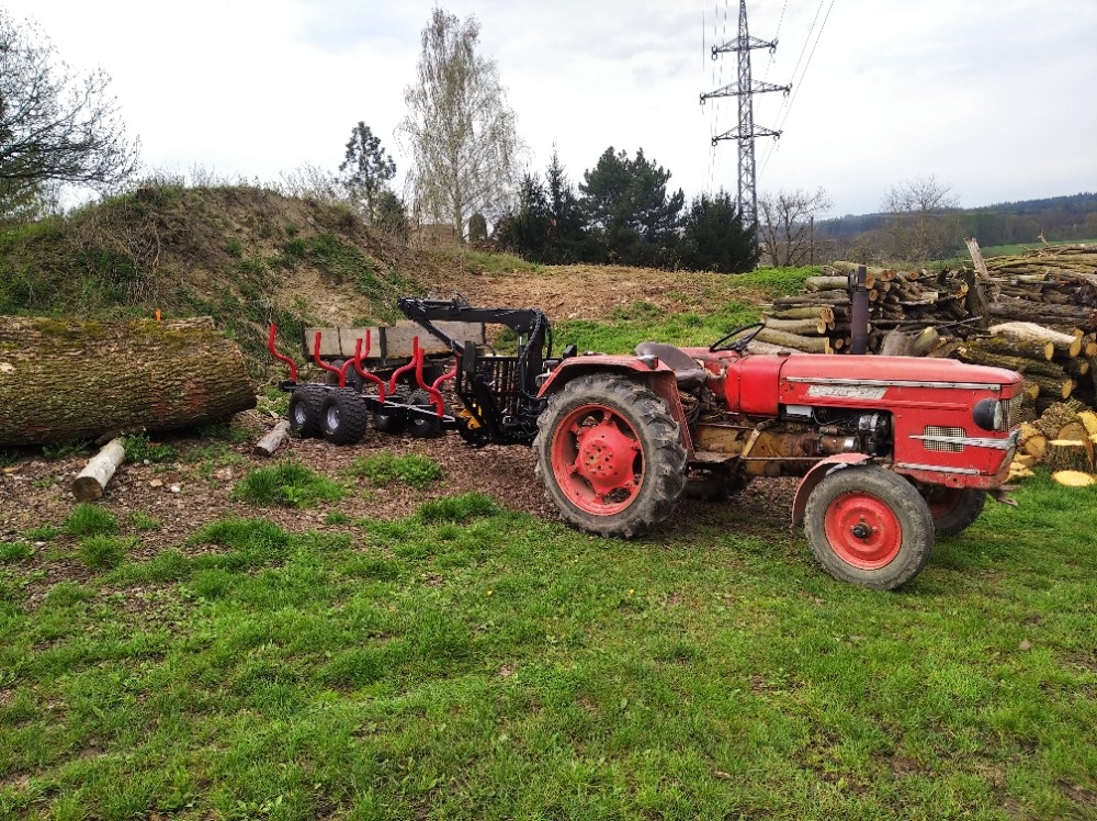 Vyvážečka, vyvážecí vlek, hydraulická ruka - 8