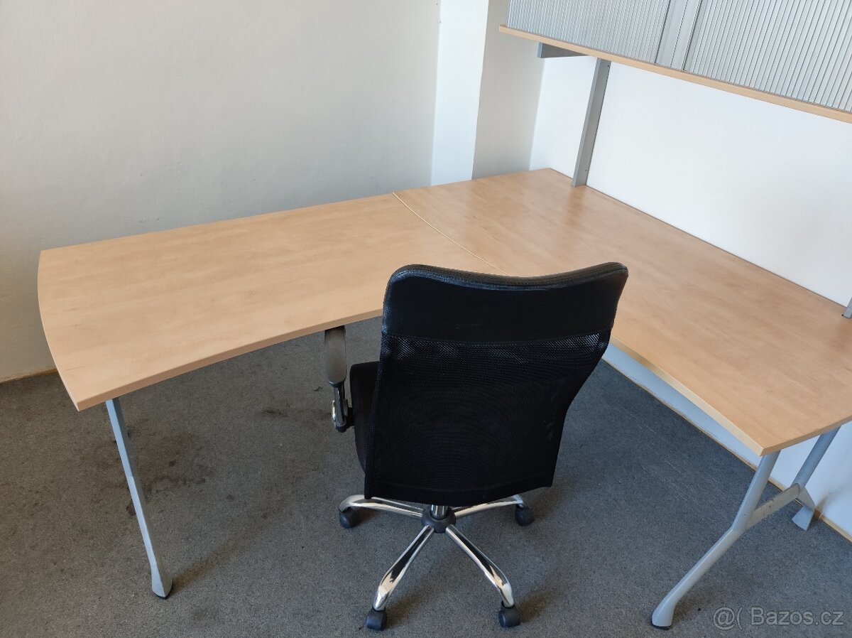 Kancelářský stůl 200x160 cm + Archiv na šanony + Faktura - 8