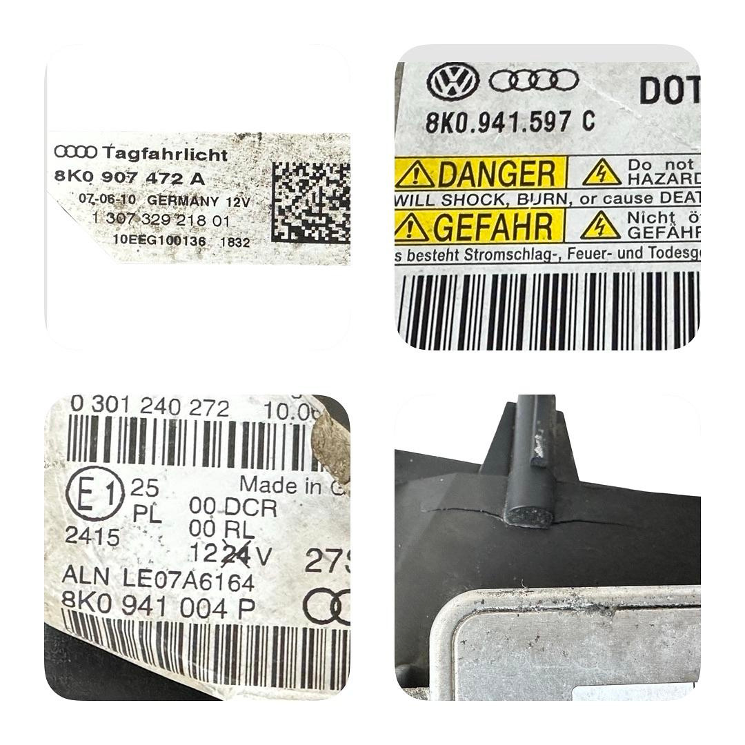 Pravý bixenon 8K0941004P Audi S4 B8 8K r.v. 2011 - 8