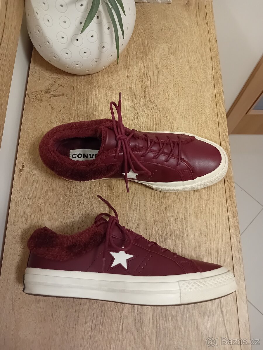 Converse dámské zateplené kožené tenisky vel. 40 - 8