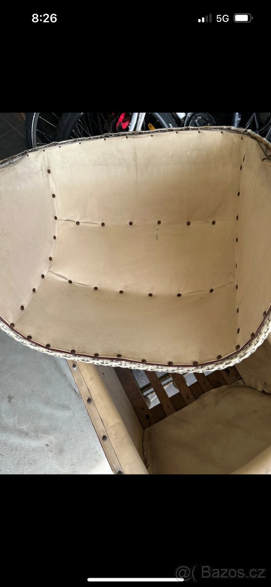 Starožitný kočárek perak - 8