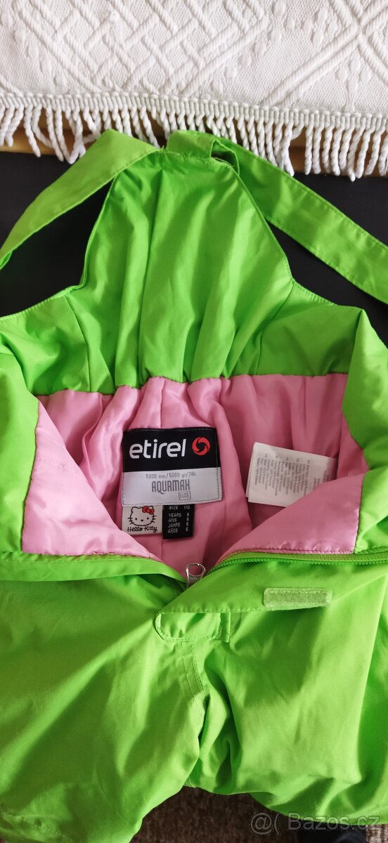 Dětské zateplené kalhoty s laclem vel. 110 a 116 - 8