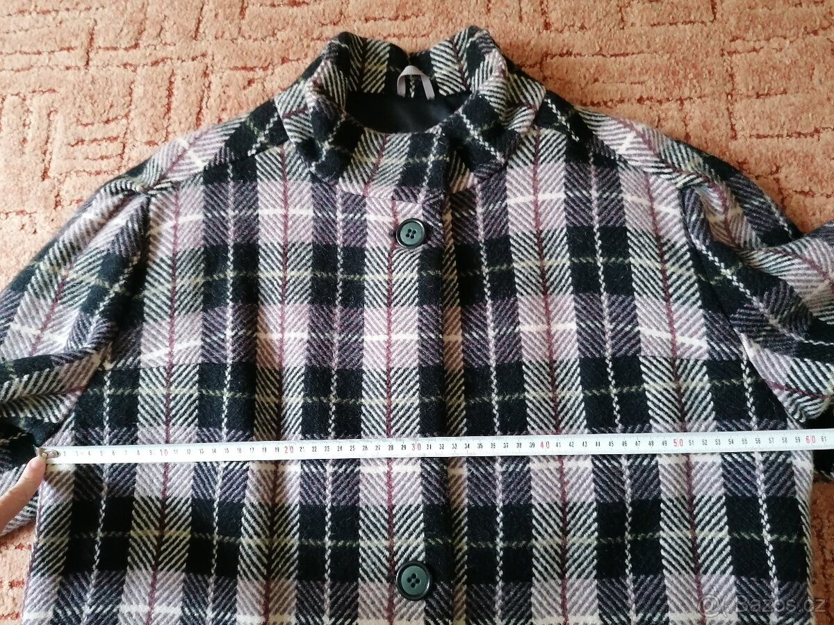 Dámský vlněný kabát s podšívkou - 8