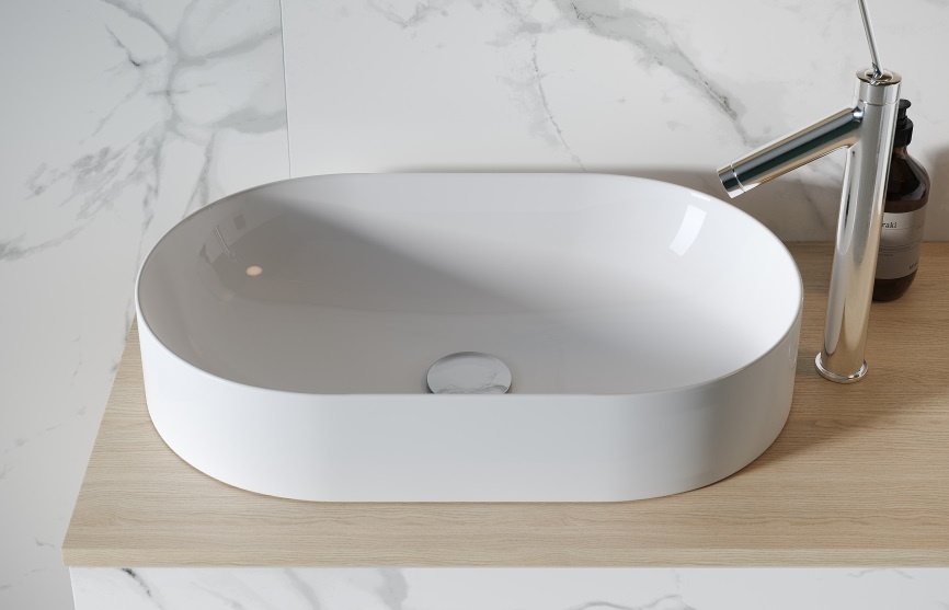 Velké oválné umyvadlo na desku - 8