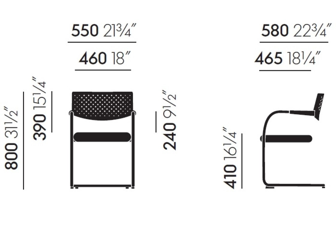 Kancelářská židle - Vitra Visavis (PC 8 600,-) 4ks - 8