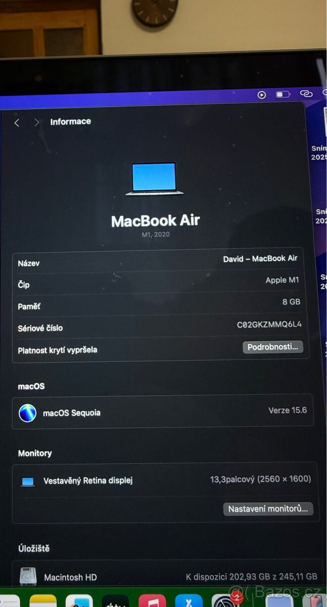 Apple MacBook Air M1 8GB/256GB - 8