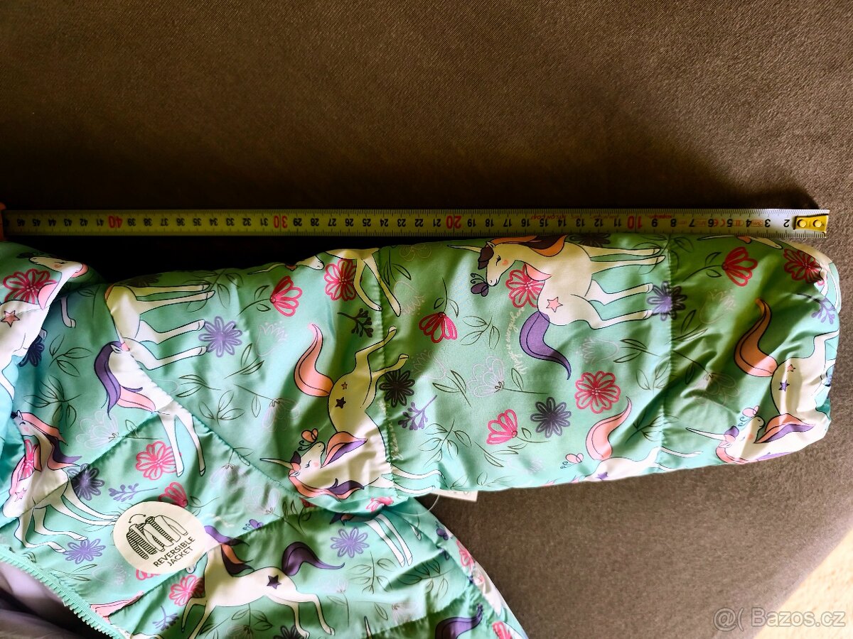 Dětská zimní bunda s kapucí.Zcela NOVÁ s visačkou Vel. 110 - 8