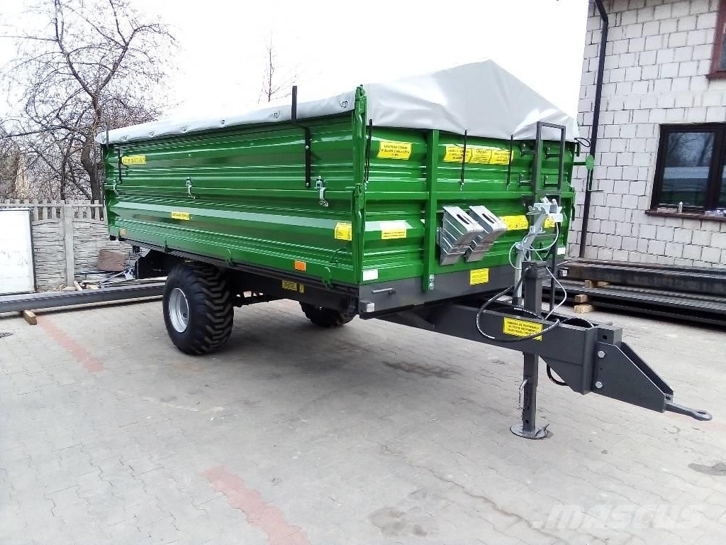 Třístranný sklápěci vlek, nosnost 5000 kg, na SPZ - 8