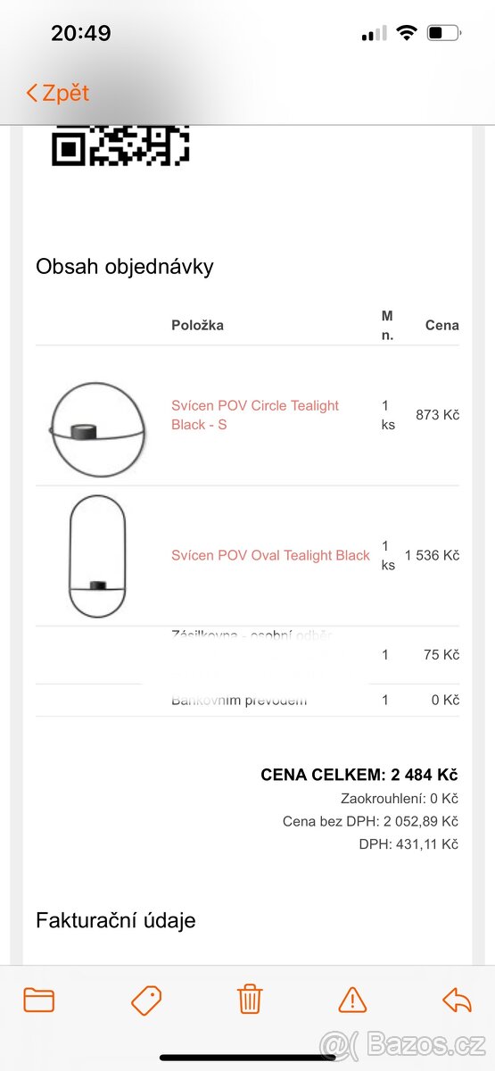 Nástěnné černé svícny Pov 2ks - 8