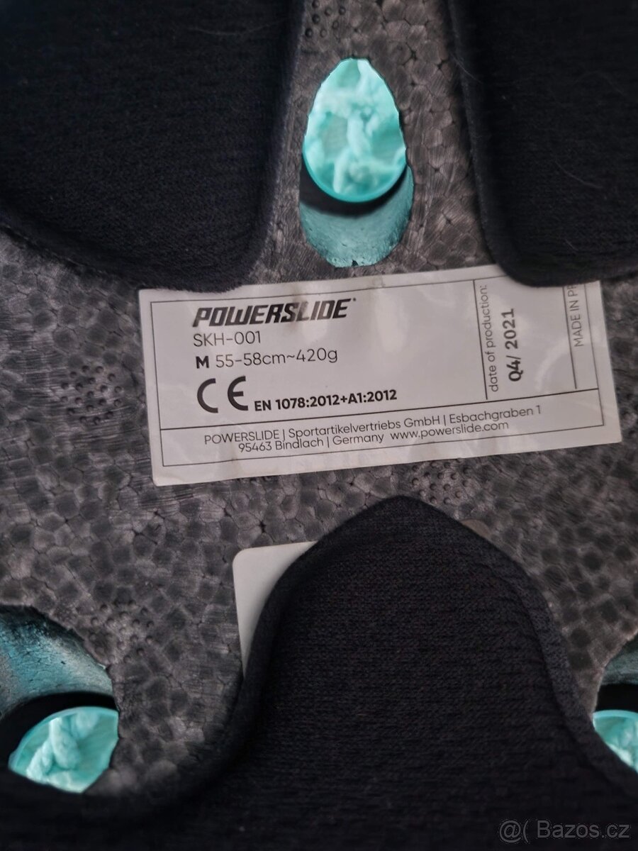 Tyrkysová helma Powerslide - 8