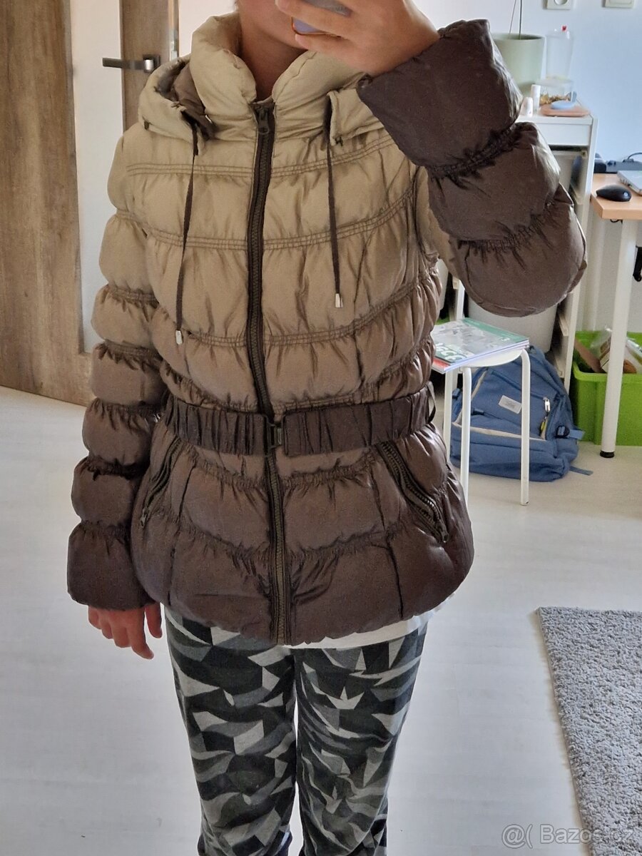 Hnědá péřová bunda Snowimage - 8