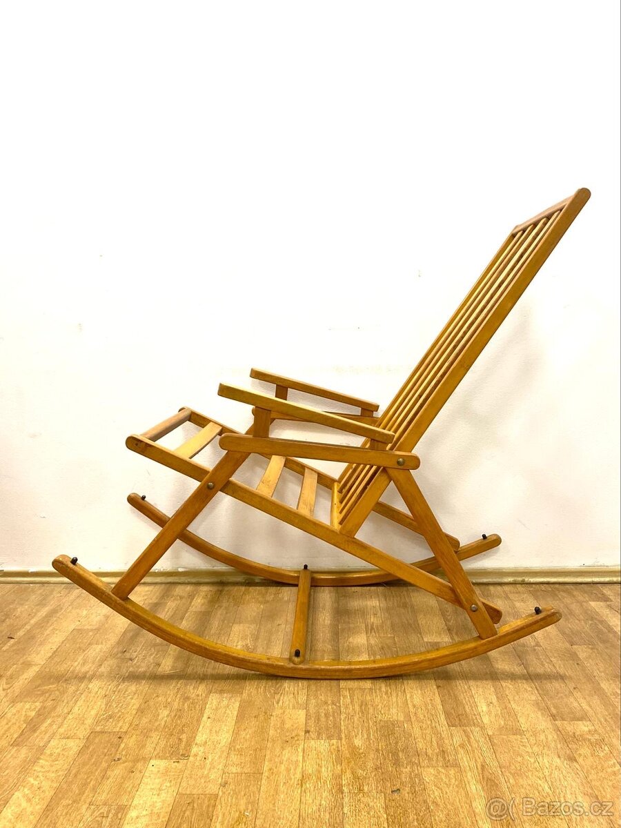 Retro křeslo houpací 60. léta - 8