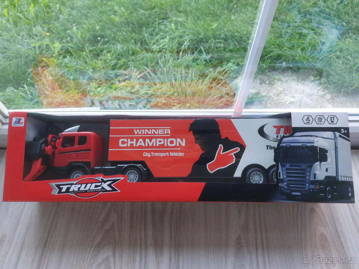 RC kamion na dálkové ovládání 49x8x12CM MOC PĚKNÝ SVÍTÍ - 8