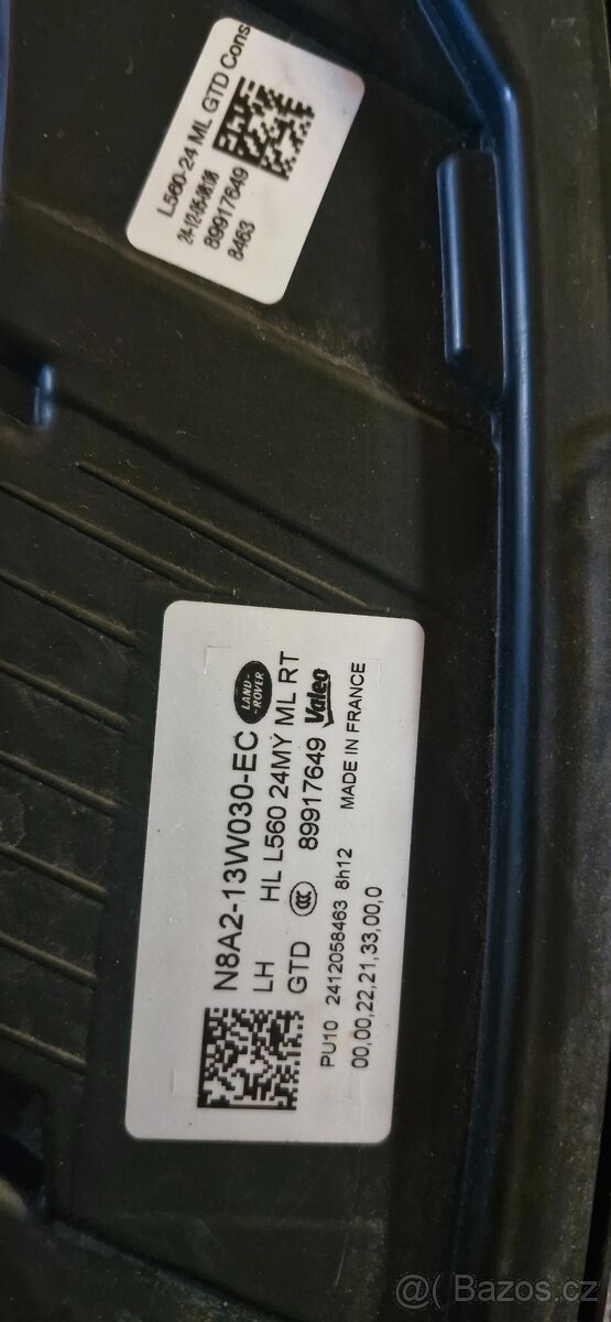 Leve predni svetlo range rover velar L560 - 8