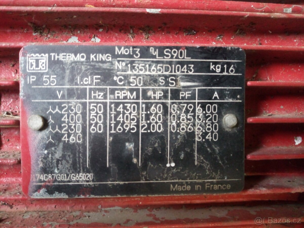 Elektromotor Thermo King 380V - 8
