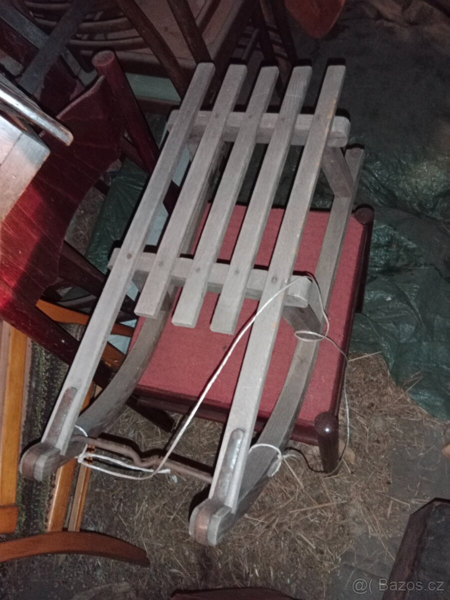 retro dětské sáně 4x - 8