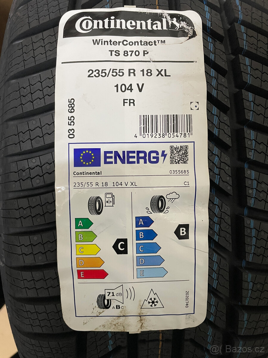 CONTINENTAL WinterContact TS870P 235/55/18 104V XL DOT2024 - 8