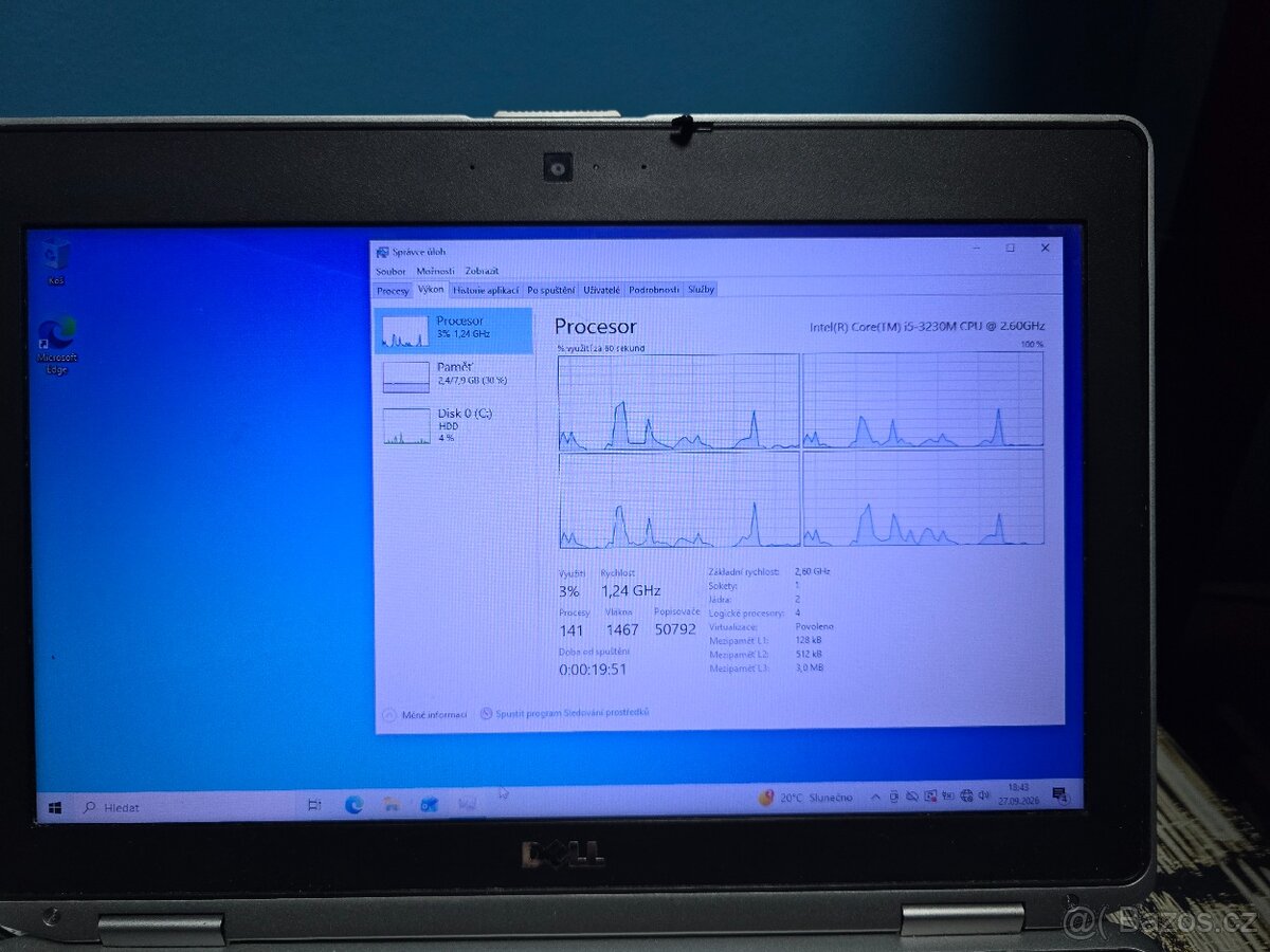 14" notebook Dell Latitude E6430, Core i5, 80GB, Win10 - 8
