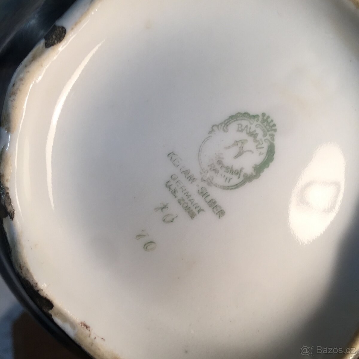 postříbřená konvice na čaj US. Silber Zone Bavaria... - 8