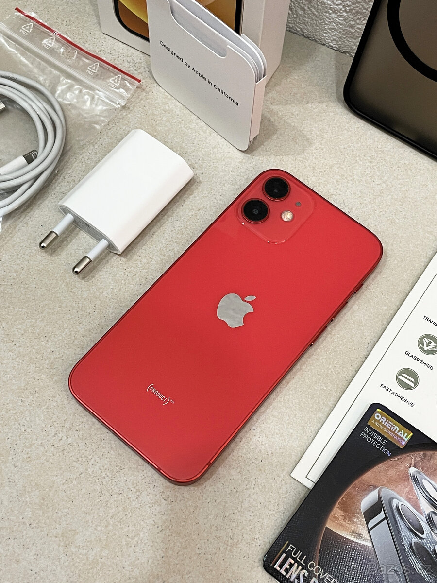 🍏 Apple iPhone 12 MINI 128GB - Red (12m. ZÁRUKA) + DÁRKY - 8