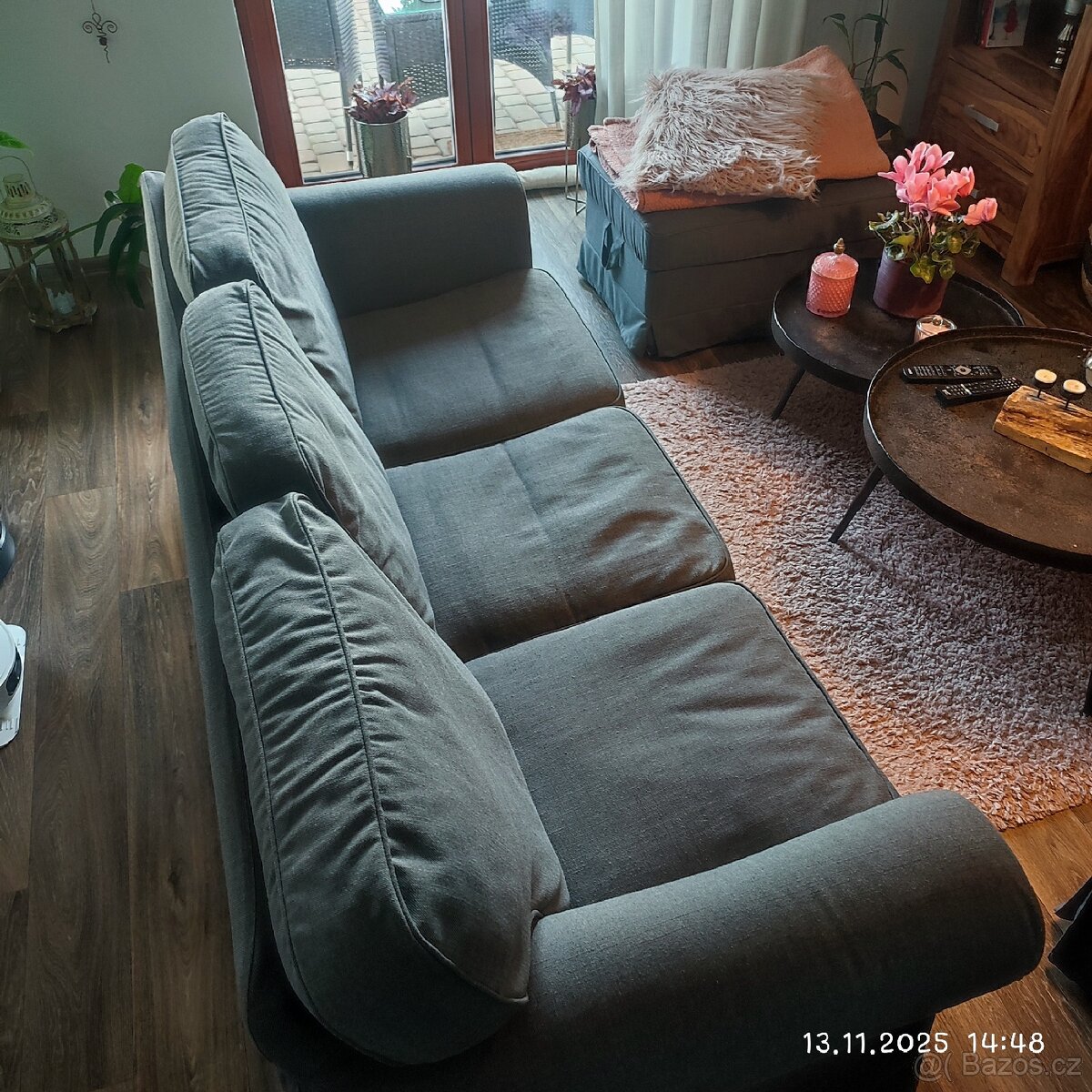 Sedací souprava EKTORP, tmavě šedá - 8