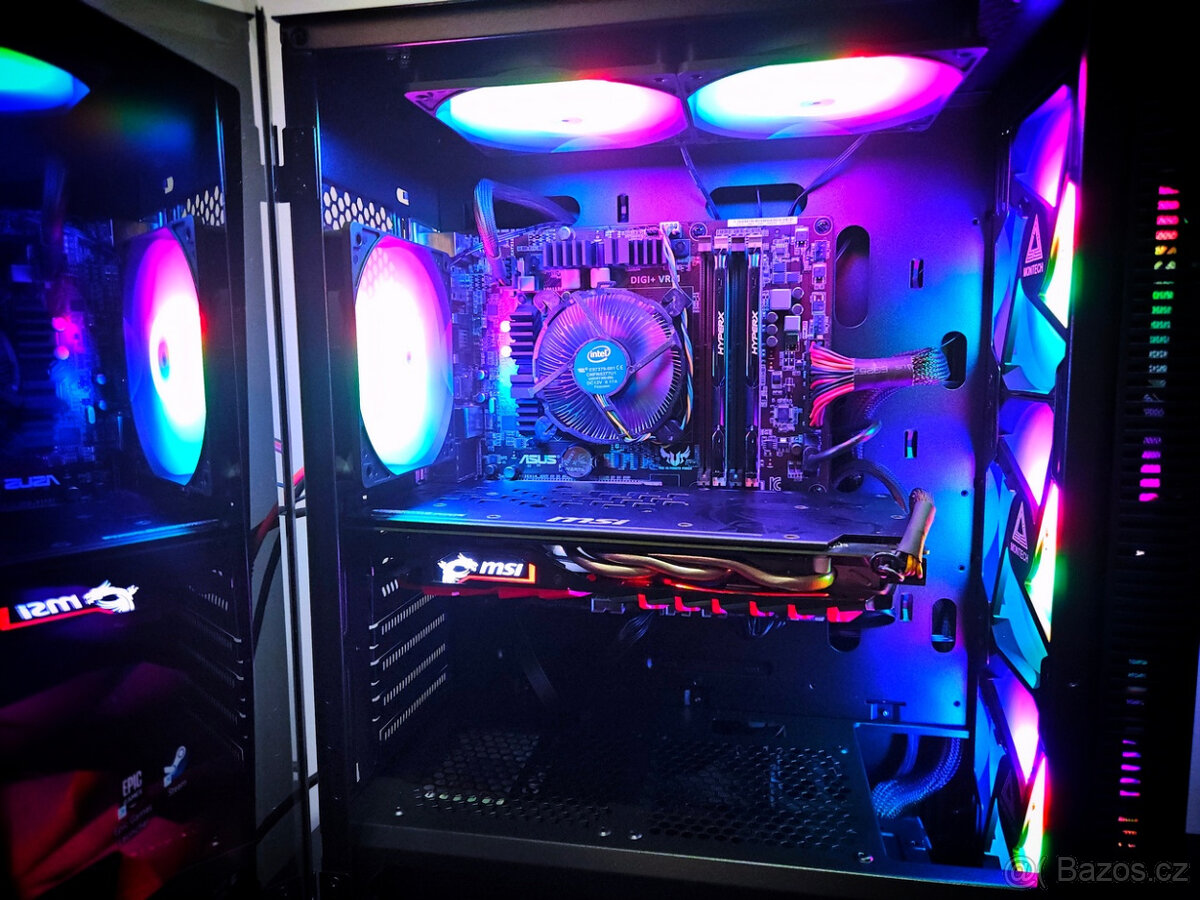 🔥Herní PC i7|GTX1060|16GB RAM|SSD|6xRGB|WiFi+BT|W11 - 8