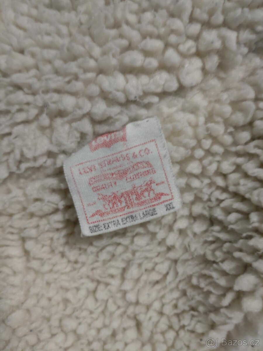 RIFLOVÁ BUNDA LEVI'S KOŽÍŠEK XXL - 8