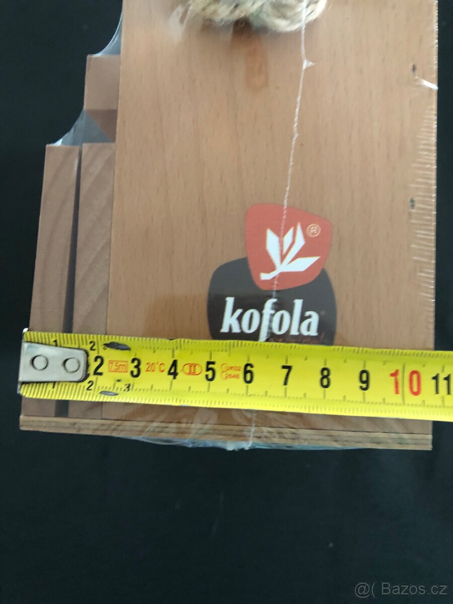 Nový dřevěný stojan na příbory Kofola deset kusů - 8