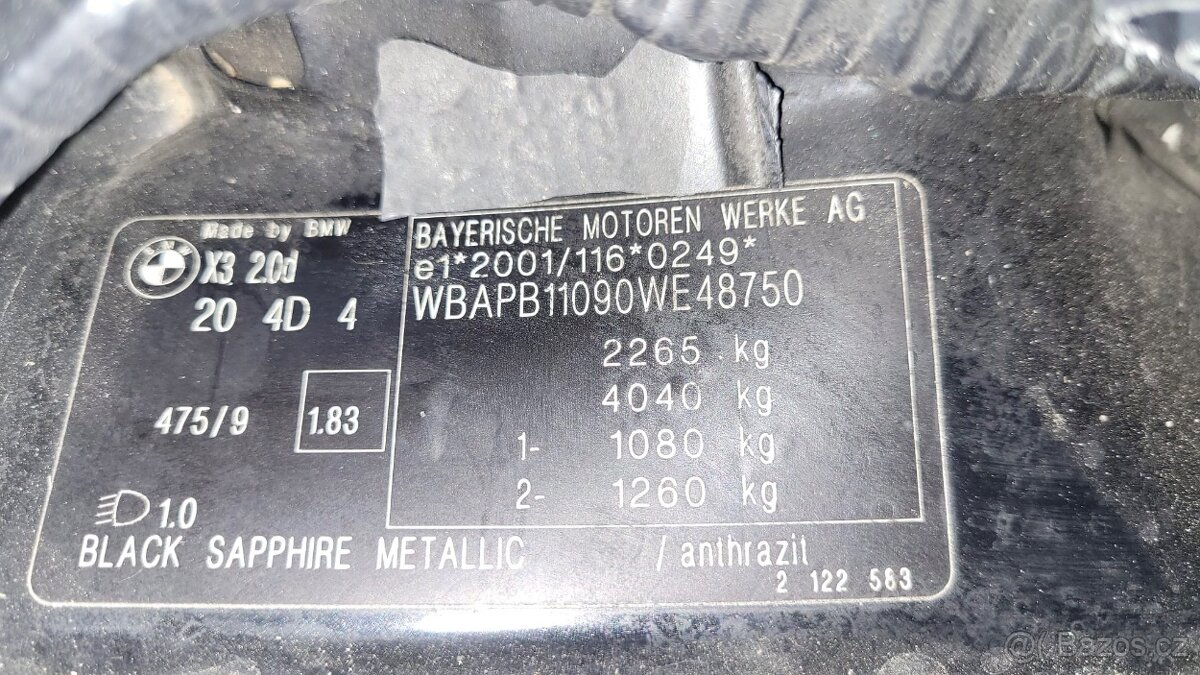 BMW X3 E83 2006- DVEŘE - 8