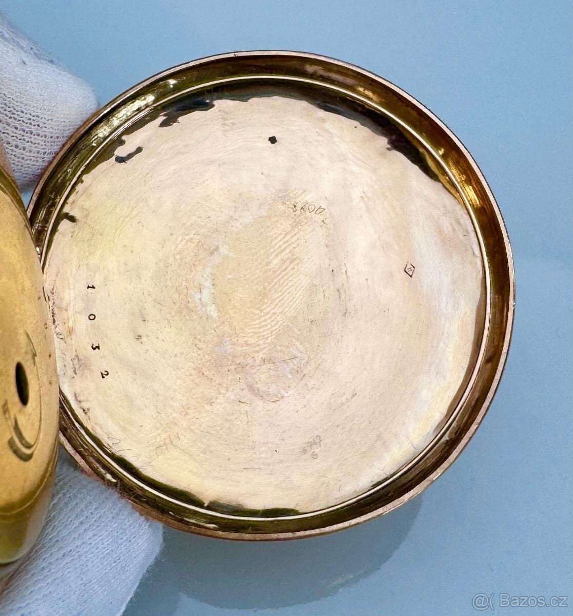 14K ZLATÉ PÁNSKÉ ŠPINDLOVKY SE ZLATÝM CIFERNÍKEM A S BITÍM - 8