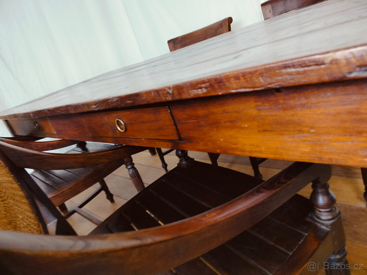 Jídelní stůl rustikální TEAK - 8