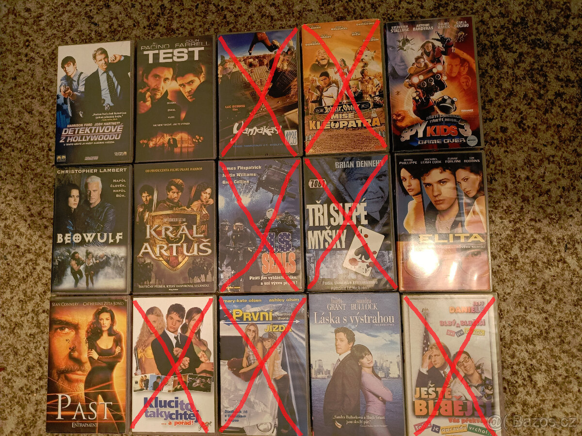 25 Kč/kus - VHS videokazety originálne český dabing - 8