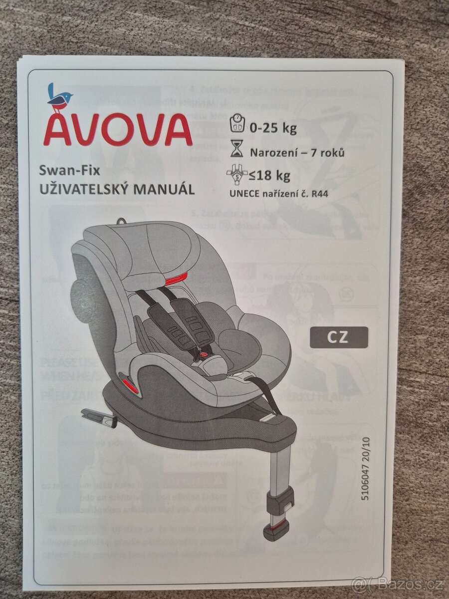 Dětská autosedačka Avova swan fix - 8
