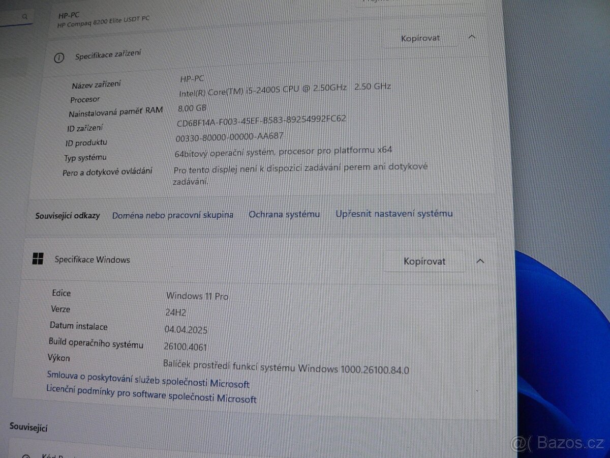 PC HP Compaq 8200 - 8