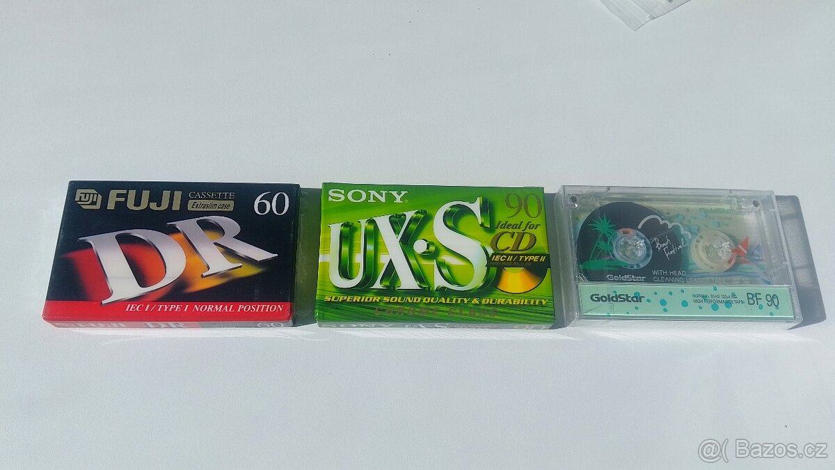 Audiokazety TDK, Maxell, BASF, Sony, Goldstar - 8