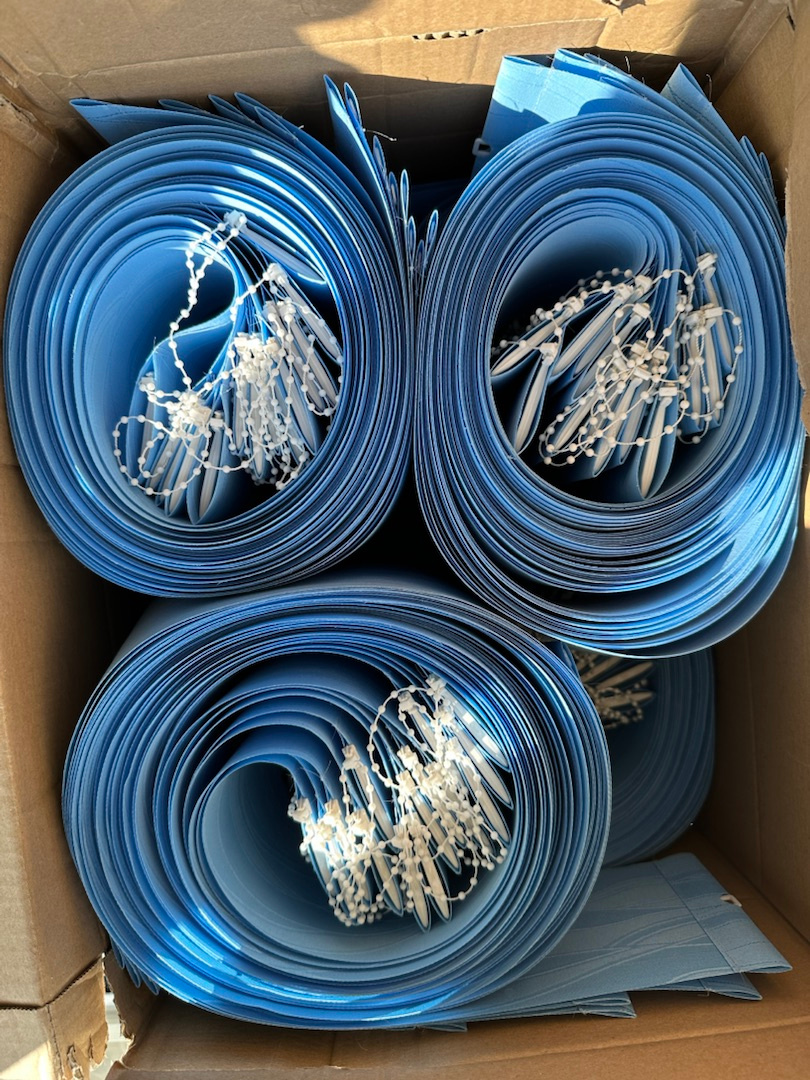 Vertikální žaluzie modré a šedé - 8