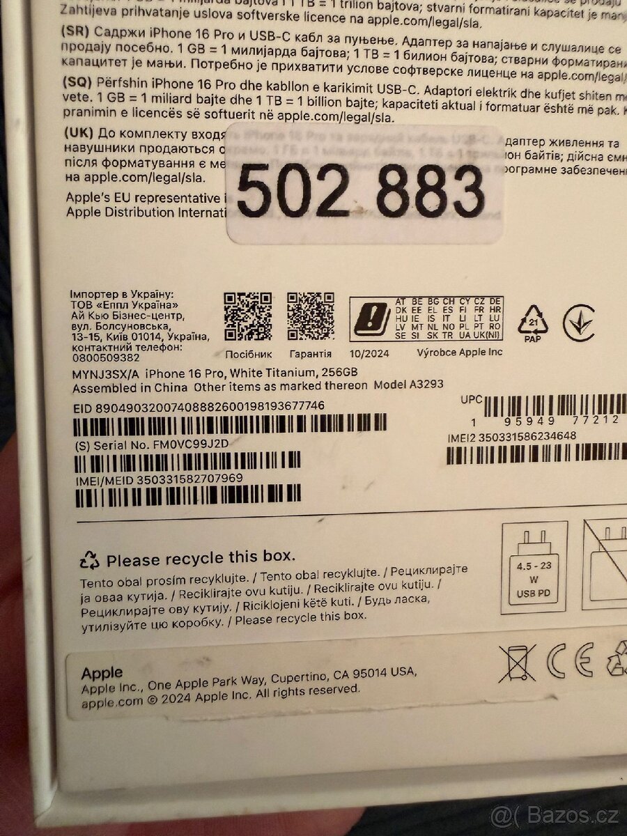 Apple IPhone 16 pro 256 GB , v záruce - 8